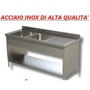 Lavatoio acciaio inox su...