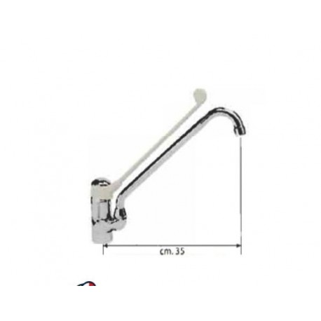 Miscelatore canna cm.36 e leva cm. 32 in plastica grigia