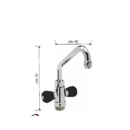 Rubinetto Monoforo con canna cm.40