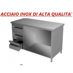 Tavolo armadiato in acciaio...