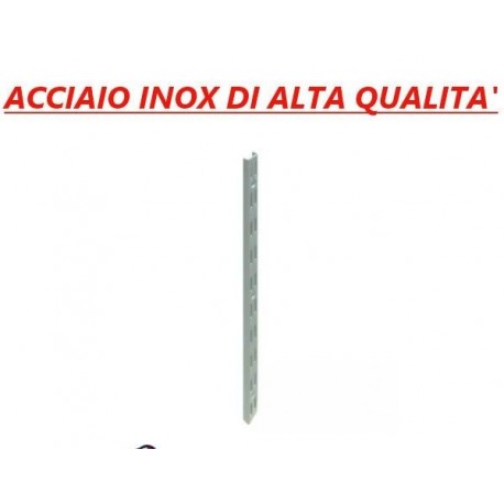 Cremagliera per Mensola ripiano parete cremagliera acciaio inox H. 85 cm