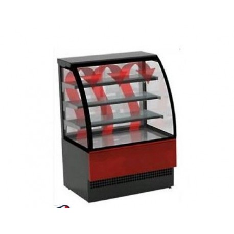 Vetrina espositore riscaldato caldo orizzontale - Temp. +65°C - Profondità 78.5 cm Altezza 140 cm