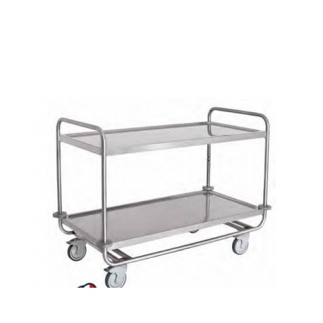 Carrello di servizio in acciaio inox aisi 304 trasporto pesante metalcarrelli