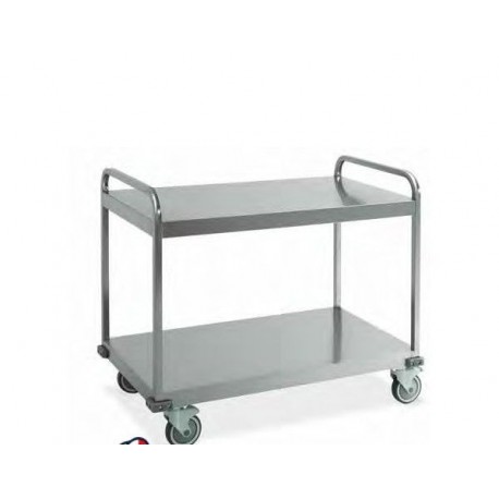 Carrello di servizio in acciaio inox aisi 304 trasporto pesante metalcarrelli