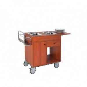 Carrello di servizio flambè...