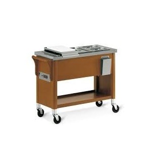 CARRELLO BAGNOMARIA IN LEGNO