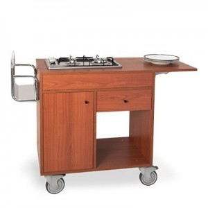 CARRELLO FLAMBE  IN LEGNO