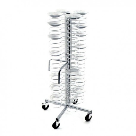 Carrello portapiatti - Capacità 96 piatti Ø 18/23