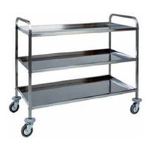 Carrello in acciaio inox. 3...