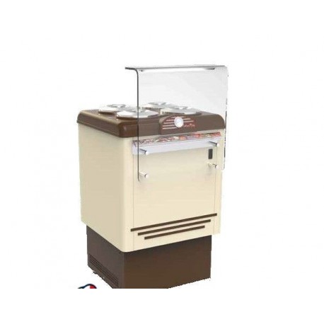 Banco conservatore per gelato 8 pozzetti mantecato gelateria