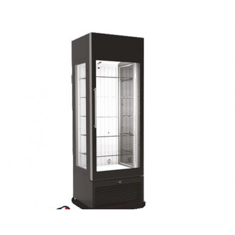 Vetrina espositiva negativa 3 lati vetrati -15/-22°C dimensioni 668 x 773 x 2000 mm