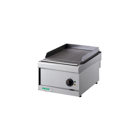 Fry top con piastra rigata elettrica - Dim.cm. 40x60
