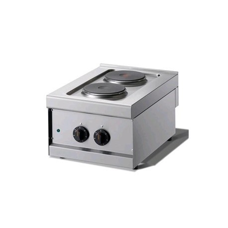 Cucina 2 piastre tonde elettrico - Dim.cm. 40x60