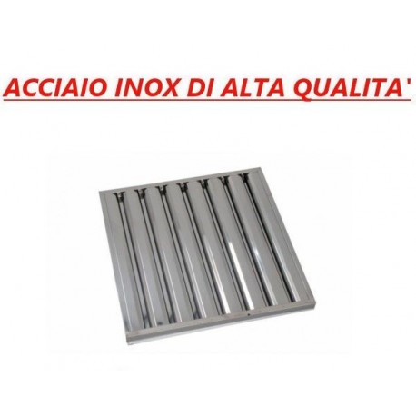 Filtro a labirinto acciaio inox per cappa - Dim. mm 400x500x25