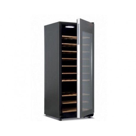 Vetrina refrigerata - Cantina vino 169 Lt. con vetro a filtro anti UV Dim.cm 50x54x127h