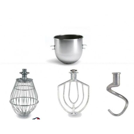 kit planetaria vasca e attrezzi pala frusta spirale ricambio per Impastatrice planetaria per pasticceria panificazione pizzeria