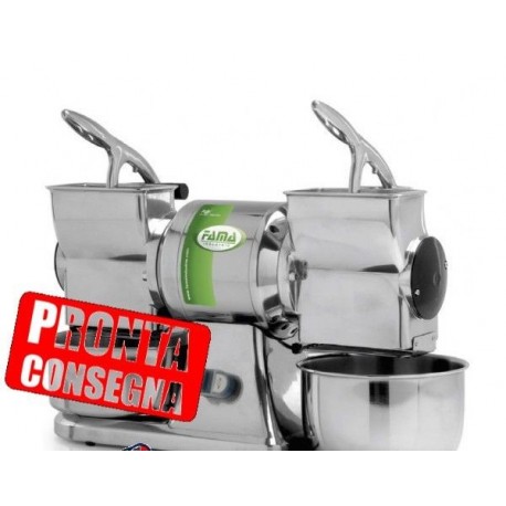 Grattugia a doppia bocca in acciaio inox GD Fama