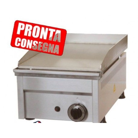Fry Top a gas in acciaio inox Piastra liscia 330x450x275h mm