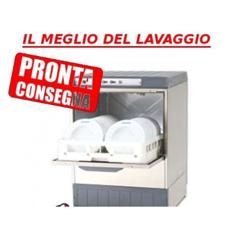 Lavastoviglie professionale in acciaio inox cestello 50x50 cm H utile bicchiere 320 mm