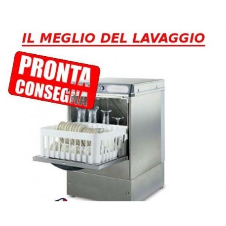 Lavabicchieri professionale in acciaio inox cestello 40×40 cm H utile 290 mm