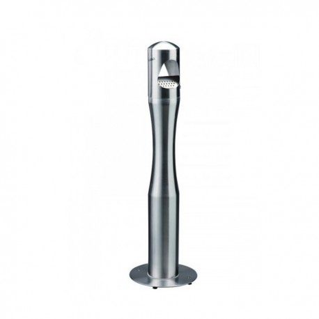 Posacenere a colonna inox satinato Sagomato