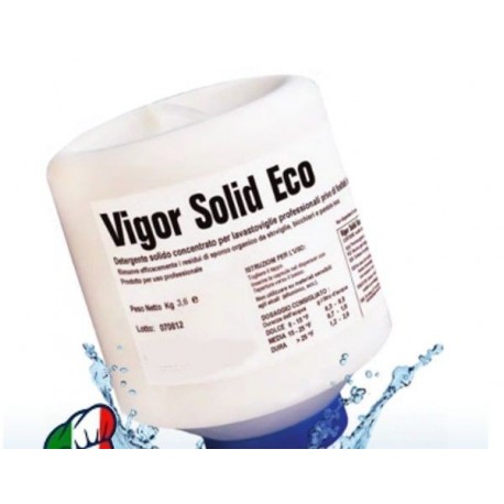 Detersivo Detergente solido concentrato per lavaggio meccanico stoviglie - senza fosfati, EDTA e NTA - Tanica da 4,6