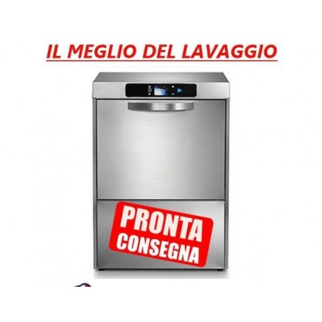 Lavabicchieri Lavastoviglie digitale acciaio inox - cesto quadrato 50x50 dosatore brillantante incorporato D