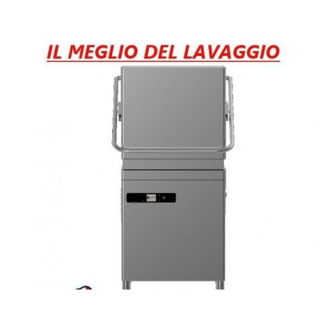 Lavastoviglie a capot cappotta digitale acciaio inox - cestello quadrato 50x50 dosatore incorporato D