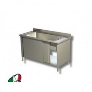 Lavapentole inox ad 1 vasca...