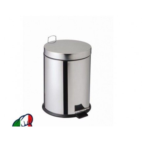 Pattumiera inox con apertura a pedale da 5 a 20 Lt