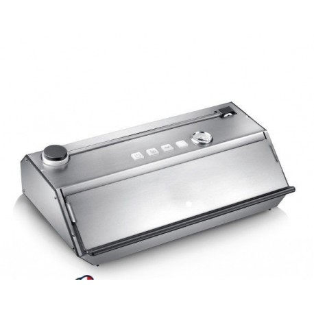 Macchina confezionatrice sottovuoto in acciaio inox barra saldante doppia 43 cm