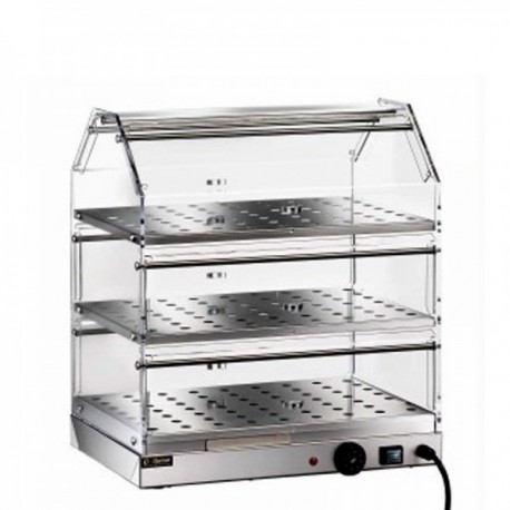 Vetrina espositiva riscaldata a 3 piani cm. 85x35x54H.