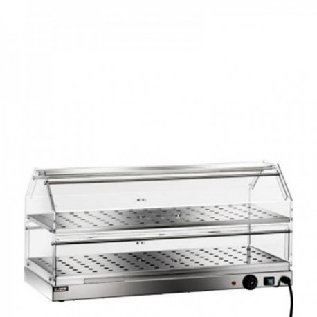 Vetrina espositiva riscaldata a 2 piani cm. 85x35x40H.