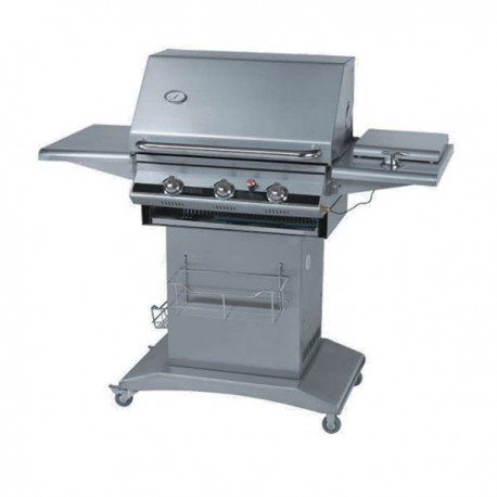 BARBECUE PROFESSIONALE INOX - 3 BRUCIATORI