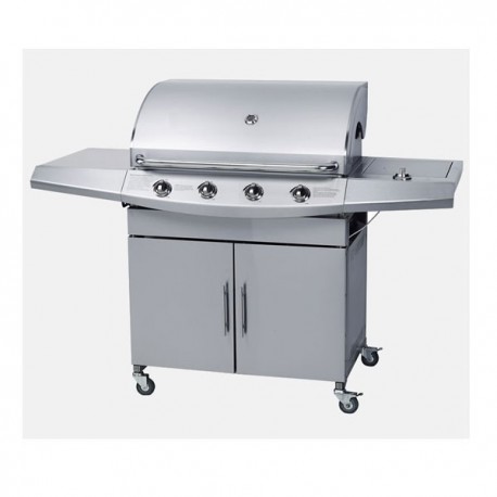 BARBECUE PROFESSIONALE INOX - 4 BRUCIATORI