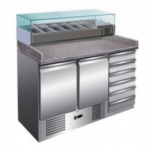 Banco pizza refrigerato con...