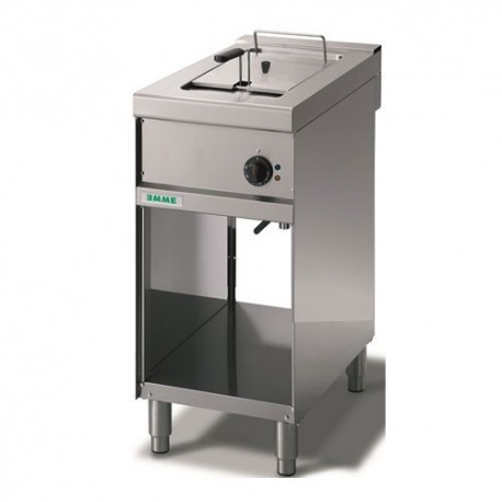 Friggitrice elettrica, una vasca 8 Lt. Vano neutro aperto. 40x70x90H.