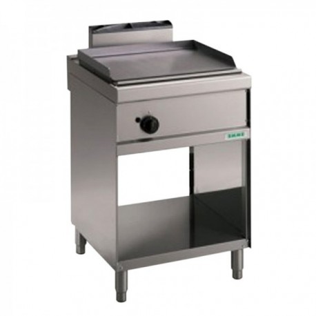 Fry Top a gas su vano a giorno. 60x70x90H.