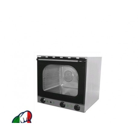 FORNO ELETTRICO A CONVENZIONE CON UMIDIFICATORE - Per gastronomia, panetteria e pasticceria - Capacità n. 4 teglie c