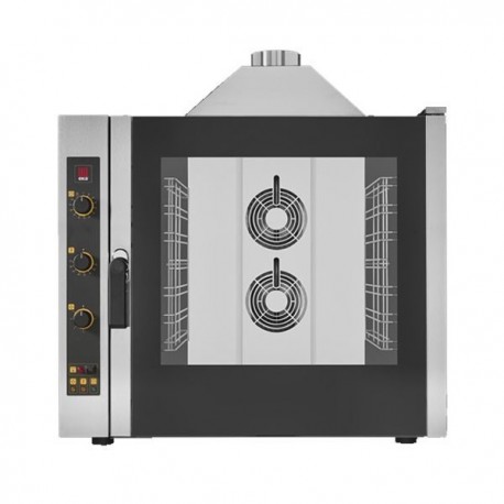Forno a convezione + vapore diretto a GAS per GASTRONOMIA - 7 Teglie GN 1/1