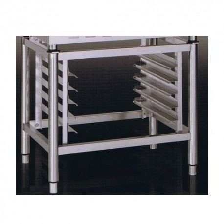 Supporto forno inox completo di paratie portateglie