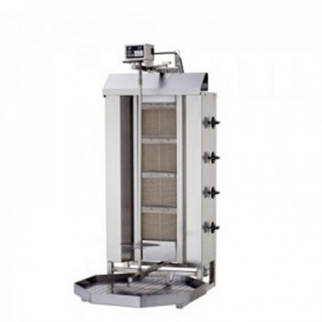 Gyros a gas 4 bruciatori. H.cm. 112 - Carico 60 Kg.
