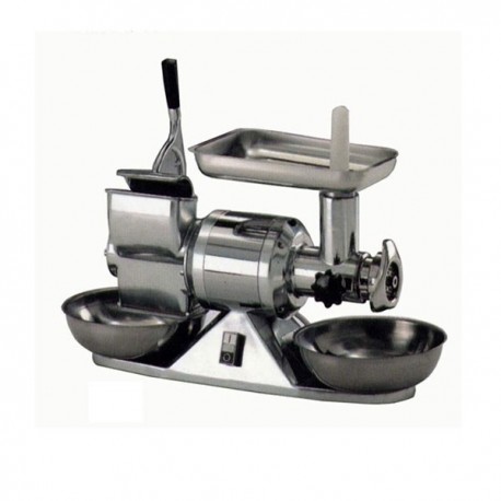 Abbinato Tritacarne/Grattugia - bocca 12 - Produzione oraria grattugia 40 Kg.