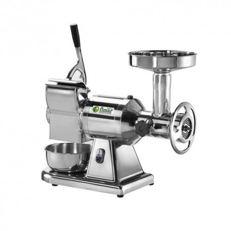 Abbinato Tritacarne/Grattugia - bocca 22 - Produzione oraria grattugia 40 Kg.