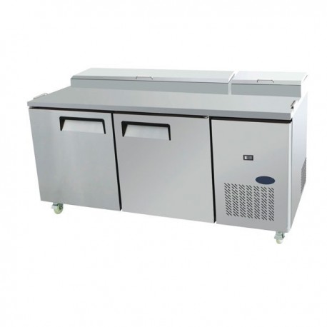 Tavolo Frigorifero per la Preparazione di Cibi a Due Porte - Cm. 170,2x89,5x103,5H.