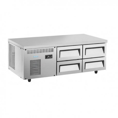 Tavolo refrigerato a 4 sportelli - cm. 138,5x70x55h.