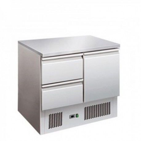 Saladette Refr Statica 1porta + 2cassetti