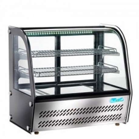 Espositore Vetrina refrigerata da banco con vetro curvo Lt.120