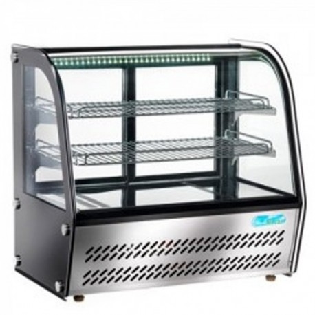Espositore Vetrina refrigerata da banco con vetro curvo Lt.160