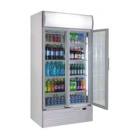 Frigo vetrina a colonna 800  Lt. (porte battenti)